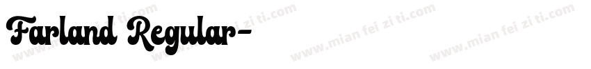Farland Regular字体转换